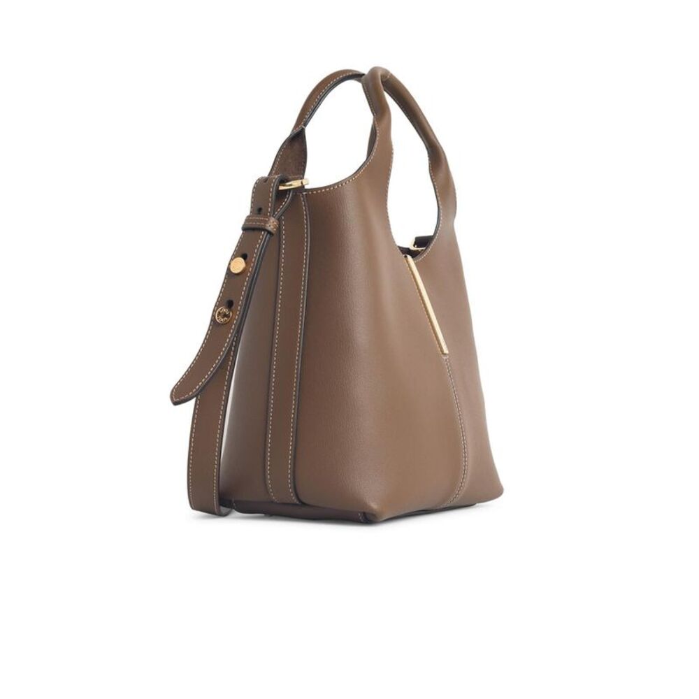 Tod's 'Shopping Tote' Mini Bag In Brown Leather Women - Picture 2 of 3